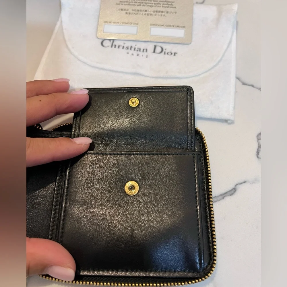 💯 Dior Cannage Leather Wallet